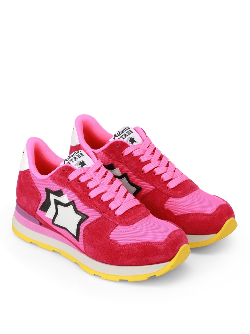 Atlantic Stars Pink Fuchsia Sneakers Size EU 40 US 9-9.5 Made in Italy